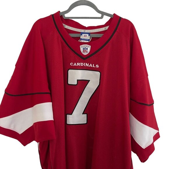 Reebok NFL Cardinals #7 Red Jersey Size 60 3XL Team Apparel On Field Embroidered - Picture 6 of 8